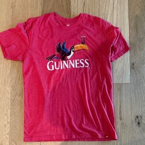 Men’s Guinness Red T-Shirt with Toucan Design